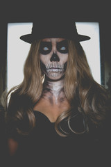 Portrait of woman make up ghost face,Mexico City’s Day of the Dead parade on Sunday honored those killed in two recent earthquakes,Thailand people