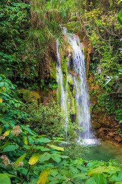 El Nicho waterfall in the Sierra del Escambray mountains not far from Cienfuegos, Cuba