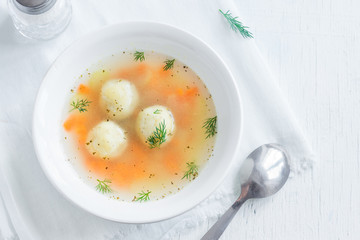 Matzoh ball soup