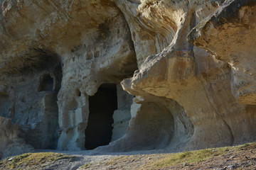 ancient caves in Chufut Kale 