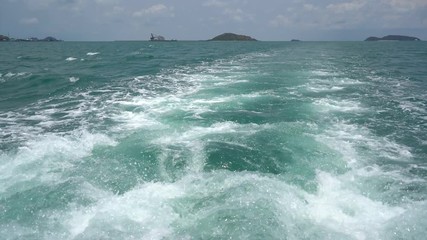 blue ocean waves in thailand