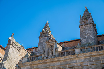Fototapeta na wymiar Main detail view of Cathedral of Avila, Spain