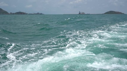 blue ocean waves in thailand