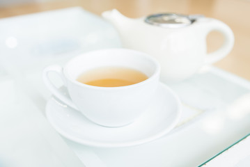 a cup of tea in the tea time