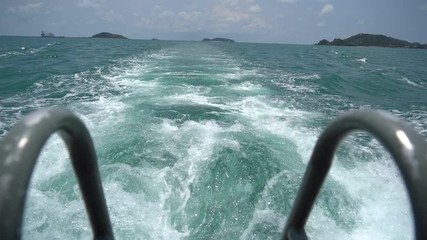 blue ocean waves in thailand