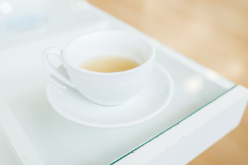 a cup of tea in the tea time