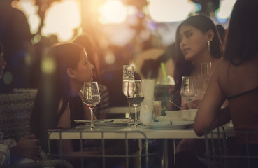 People celebrate drinking on New Year's Day.