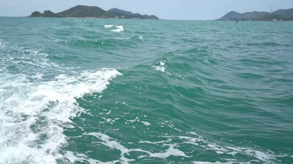 blue ocean waves in thailand