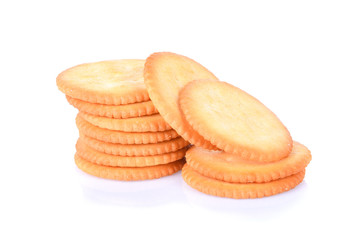 Cracker isolated on white background