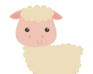 Isolated sheep cartoon vector design