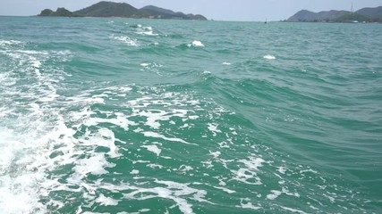 blue ocean waves in thailand