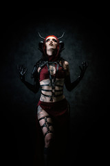 Sexy portrait of a young fauna