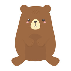 Bear cartoon vector design vector illustration