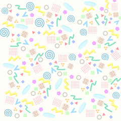Seamless pattern with shapes and lines.Abstract modern geometric background.