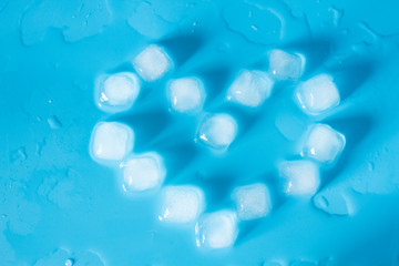 Ice cubes background