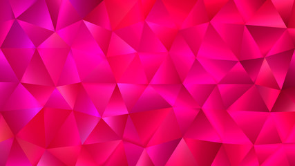 Saturated Magenta and Pink Low Poly Backdrop
