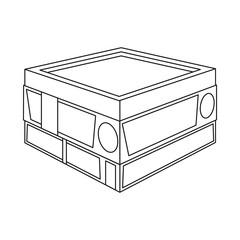 Isolated object of shop and modern symbol. Collection of shop and center stock symbol for web.