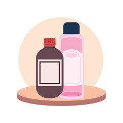 pet grooming container on white background