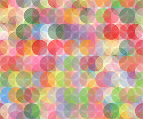 Colorful abstract seamless pattern made from rounds.