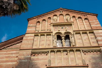 The abbey of Santa Maria di Vezzolano is a religious building in Romanesque and Gothic style, among...