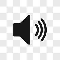 Speaker sound vector icon in modern design style for web site and mobile app
