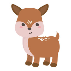 Isolated reindeer cartoon design vector illustration
