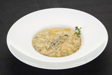 Risotto with pear and gorgonzola