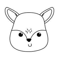 Isolated reindeer cartoon design vector illustration