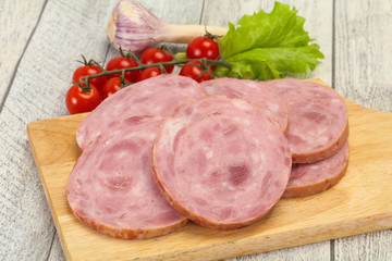 Natural ham made from pork