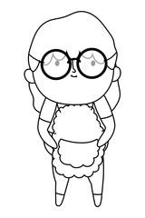 Grandmother cartoon vector design vector illustration