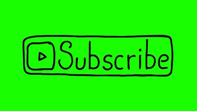 SUBSCRIBE ANIMATION WITH GREEN BACKGROUND