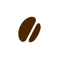 Coffee beans icon. Simple logo vector illustration isolated.