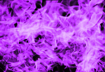 Fototapeta premium purple color of smoke on dark background