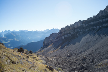 hoher Ifen allgäuer Alpen alpin wandern wanderung hike hiking gebirge fels