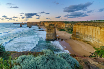 twelve apostles at sunset,great ocean road at port campbell, australia 148