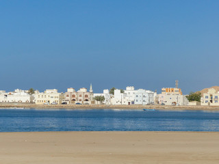 Al Ayjah Lighthouse and Sur (صور) Skyline Sultanate of Oman