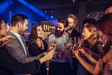 Toasting to a great evening out!