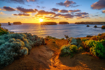 sunset at bay of islands, great ocean road, victory, australia 51