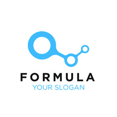 Molecule formula logo vector template