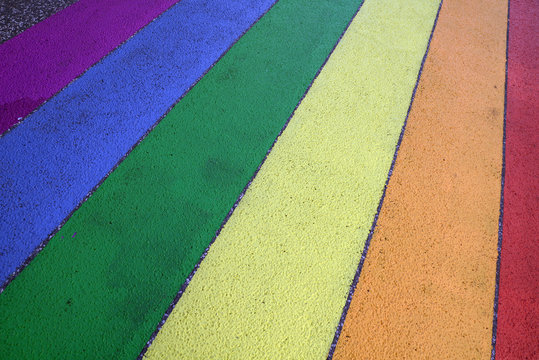 Regenbogen-Flagge in Reykavik