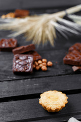 Close up cookie background