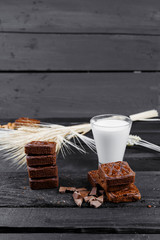 Chocolate cookie background