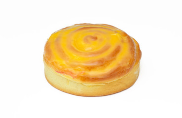 photo of a fresh delicious donut on a white background