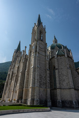 Castelpetroso, Isernia, Molise. Sanctuary of the Madonna Addolorata.  The sanctuary, which began...