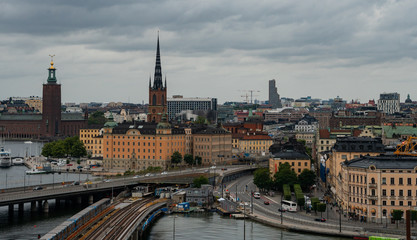 Skyline in Stockholm Sweden