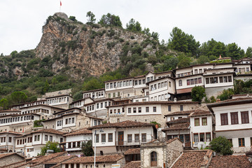 View of Berat and Castle from the City, Albania