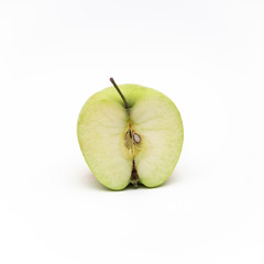 green apple isolated on white background