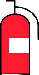 Fire extinguisher icon, portable device to extinguish fires or small fires