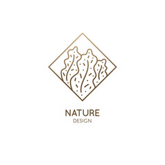 Abstract patterned nature logo