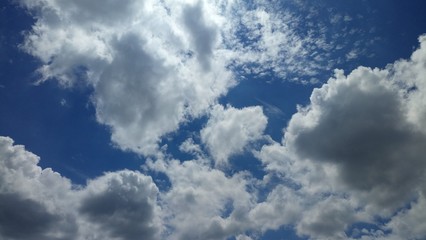 Cloud Formations On A Warm Summer Day
